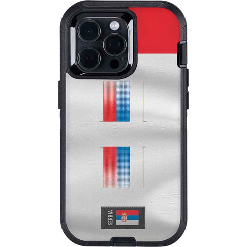 Serbia Soccer Flag Otterbox Defender iPhone Skin